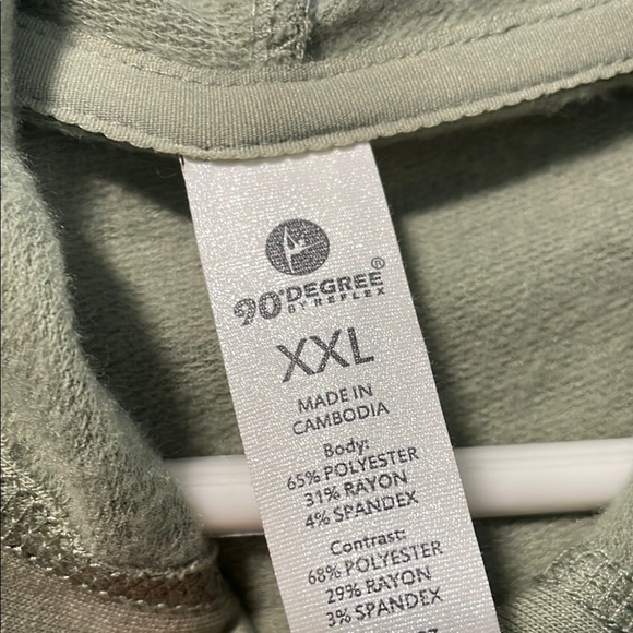 90 Degree By Reflex Green Hoodie for Women size XXL - Picture 5 of 7